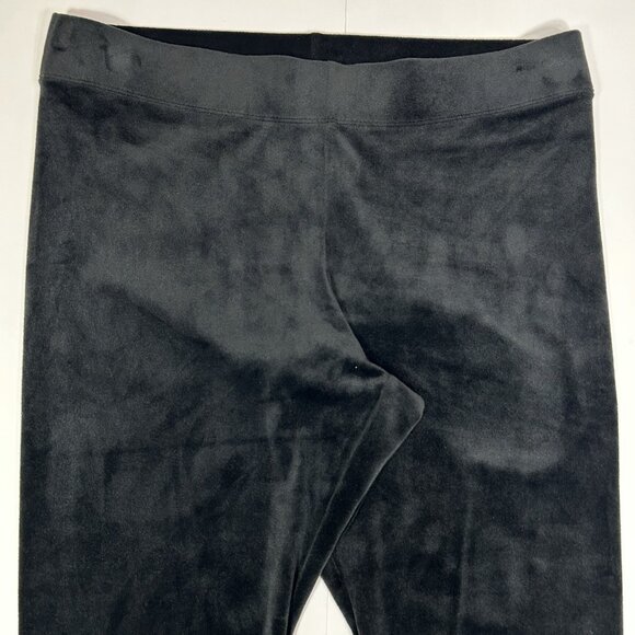 J.Jill Pure Jill Women Pull On Cropped Pants Black Velour Stretch Mid Rise Sz PM - Picture 2 of 11